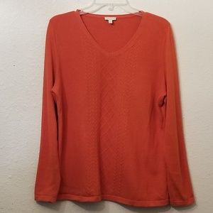 Talbots size L. Burnt orange sweater